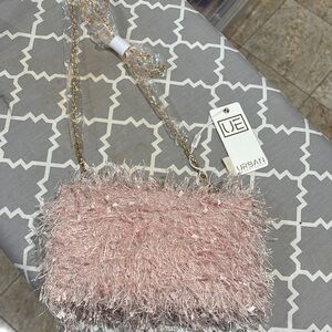 Urban Expressions Pink Furry Women's Bag